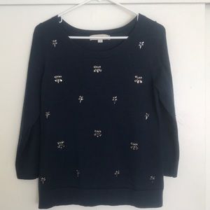 LOFT embellished top